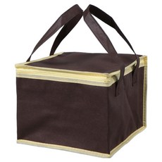 Kumi Hands蛋糕配送食物保溫保冷袋, 1個, 棕色