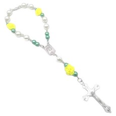 Vaide 舒適簡約念珠手鍊, 檸檬黃, 1個