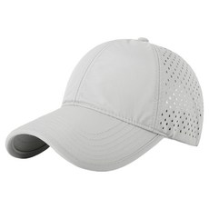 River Fox 寬版網眼透氣高爾夫戶外棒球帽, 1個, 淺灰色