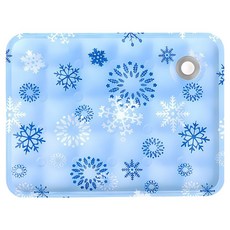 파스텔펫 반려동물 워터 아이스 쿨매트, 눈꽃, 1개