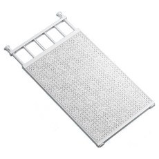 HOME STORIES 免鑽孔多用途長度可調式伸縮桿層架, 白色