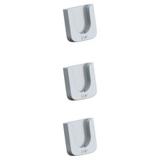 Minune 遙控器磁鐵貼片 簡易壁掛掛鉤 灰色, 3個