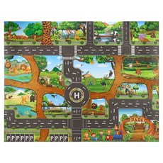 汽車道路防水防潮野餐墊, 1個, 動物園野餐墊