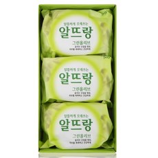 LG생활건강 알뜨랑 그린올리브 비누, 140g, 3개입