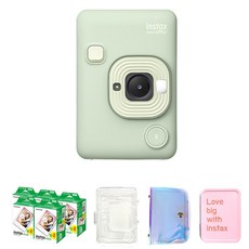 인스탁스 미니 리플레이 말차그린 C타입 + 미니필름 100p + 투명케이스 + 홀로그램앨범 + 틴케이스 세트, 1세트