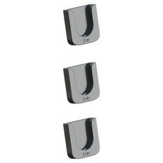 米努家 遙控器磁吸貼片 簡易壁掛式掛鉤 黑色, 3個