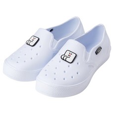 ABLE FACTORY 兒童款 圓滾滾 EVA 洞洞室內鞋, 白色, 210mm, 1雙