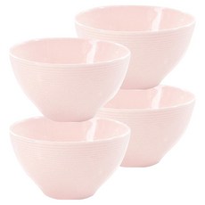 해피정 스텔라 파스텔 국그릇 400ml, 인디핑크, 4개