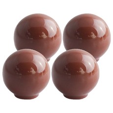 마켓링견고한가구손잡이1.6 x 3.4 cm, 브라운, 4개