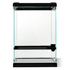 Canhu Aquarium 爬蟲類生態缸 玻璃飼養箱 20 x 20 x 30 cm 4T, 1個, 透明