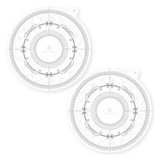 Peripia Pres 矽膠電磁爐保護墊 F 220 x 2 mm, 2個, 白色