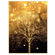 Pick & Home 招來福氣的鑽石畫 30 x 40 cm, 1個, 金樹