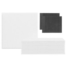 Market Plan Silence 玄關門隔音吸音材 磁吸式 12片 + 磁鐵 60個 套組, 1套, 白色