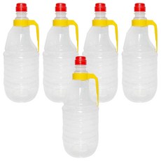 大慶HS空瓶 1.8L+把手 黃色+瓶蓋 紅色組, 5套