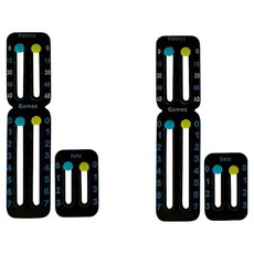 Minimaxi網球拍計分板 2件組, 黑色, 2套