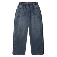 M.N.C 男士側邊細褶寬版鬆緊帶牛仔褲 MDIP897LJ