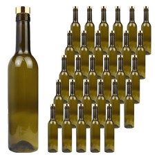 空瓶商會 AC 復古葡萄酒瓶 375ml + T型金色瓶塞套組, 42套