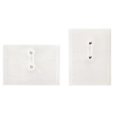 Tailstar 透明文件夾便條紙收納盒 橫式10入 + 直式10入套組, 1套, 透明