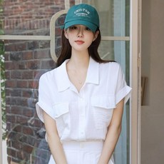 女款Frito Cabra袖子襯衫上衣 52SH399, 白色