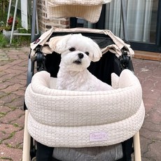 ParisDog 寵物寬版推車系列護欄, 1個, 象牙白