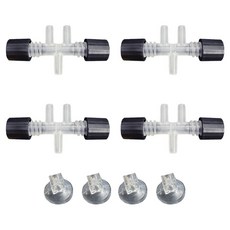 Samaqua Refresh Giss 2孔空氣調節器 4入 + 軟管吸盤 4入 套組 zv-43, 1套