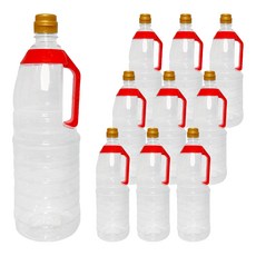 Daekyung HS N空瓶 1.8L+手柄 紅色+瓶蓋 金色組, 10套