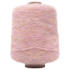 Knitt 柏林柔軟馬海毛迷你筒紗編織線 200g, 1個, 07 印度粉