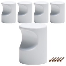 Sonjabisesang 迷你款式單孔家具把手, 白色, 5個