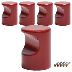 Sonjabisesang 迷你款式單孔家具把手, 紅色, 5個