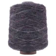 Knitt 柏林柔軟馬海毛迷你錐形針織毛線 200g, 1個, 02 海軍木炭