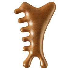 Signpost 指壓刮痧按摩器 樺木 A型 5 x 10 cm, 木棕色, 1個