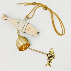 Misoroun 喬遷賀禮 明太魚避邪風鈴 含鈴鐺, 混合色