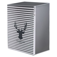 iSFun 防水洗衣機防塵套 直立式, 條紋馴鹿