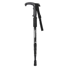 Runeon 多用途折疊手杖 4段T型握把, 黑色, 1個