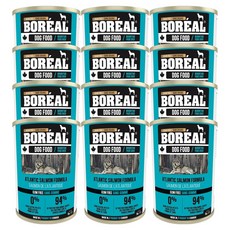 보레알 전연령 독 주식캔, 369g, 12개, 연어