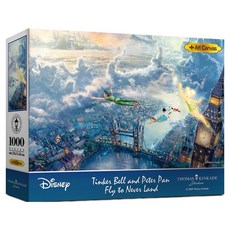 토마스킨케이드 디즈니 피터 팬 직소퍼즐, 7010, 1000피스, 1개