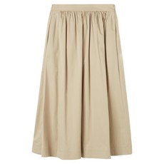 로엠 여성용 코튼 플레어 롱 스커트