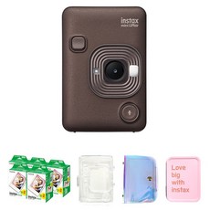 인스탁스 미니 리플레이 딥브론즈 C타입 + 미니필름 100p + 투명케이스 + 홀로그램앨범 + 틴케이스 세트, 인스탁스 리플레이2, 1세트