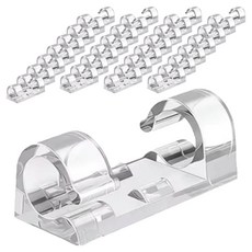 엔더 잘붙는 전선정리 고정 클립, 30개, 투명