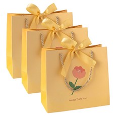 모던앳 플라워 선물 포장 종이 가방 세트 M, 한송이, 3세트