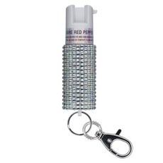 SABRE 沙豹 專業防身噴劑 輕量水鑽鑰匙圈型 未來白, 1個