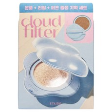 ETUDE 雲朵輕盈完美氣墊粉餅 SPF42 PA+++ 健康色 補充蕊 粉撲組, 1盒