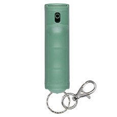 SABRE 沙豹 專業防身膠狀噴劑/防誤觸掀蓋鑰匙圈型 鼠尾草綠, 1個