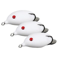 싸파 슈퍼 프로그 루어 웜 SF-17, 화이트, 3개, 16g 화이트, 3개, 16g