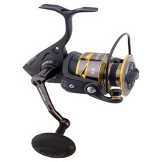 PENN Battle 4 10000 紡車捲線器 鐵板路亞 遠投 大物用, 黑色 + 金色, 單一商品