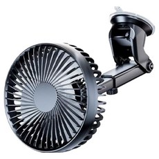 리예 차량용 흡착식 USB 싱글 선풍기, 블랙, ST-7999
