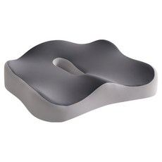 담다원 記憶泡棉方形甜甜圈坐墊, 灰色