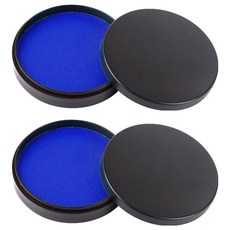 生活智慧 印章式印泥, 2個, 藍色