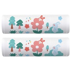 Allparazone 輕便空調擋風板 快樂兔子 900 x 270 x 10 mm, 2個, 單一商品