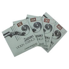 SUZUKI 原廠小提琴絃組 4/4, 1個, 單一顏色, 藍色